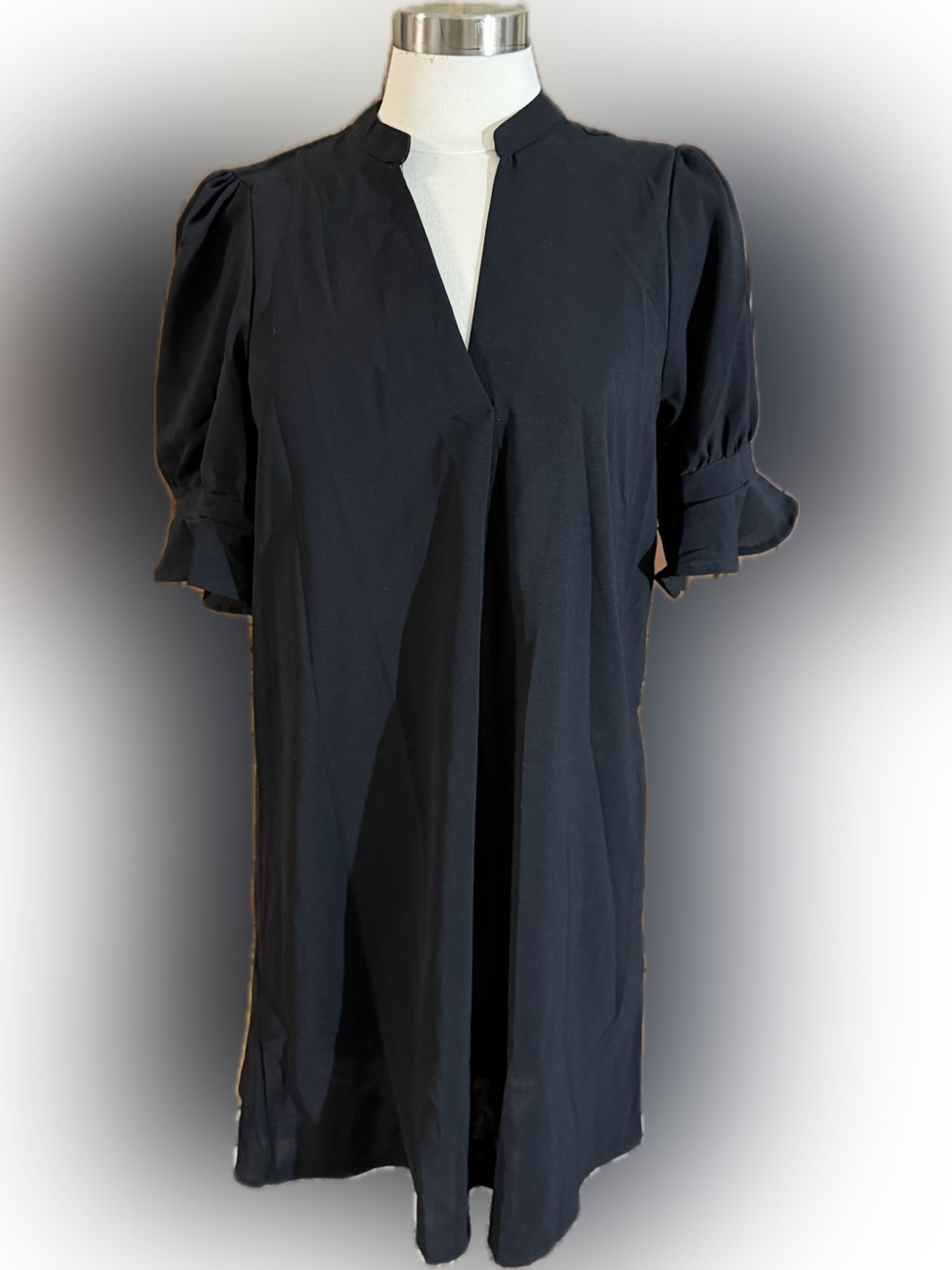 Black Women's Short Sleeve Dress